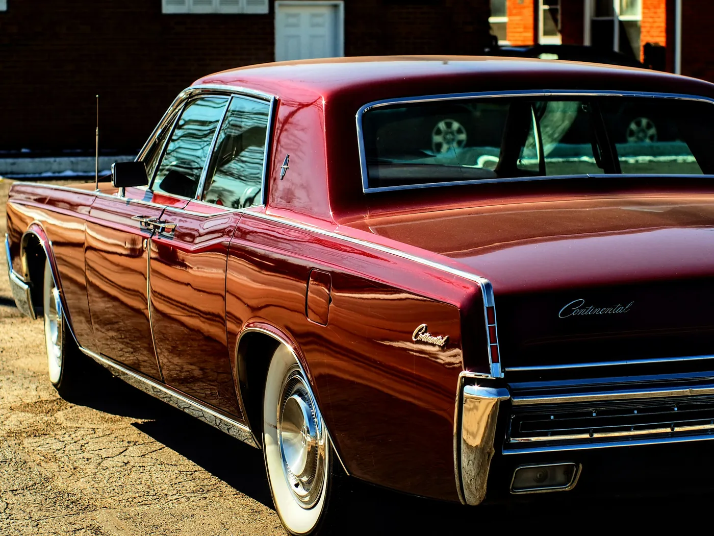 1966 Lincoln Continental in a member's public garage