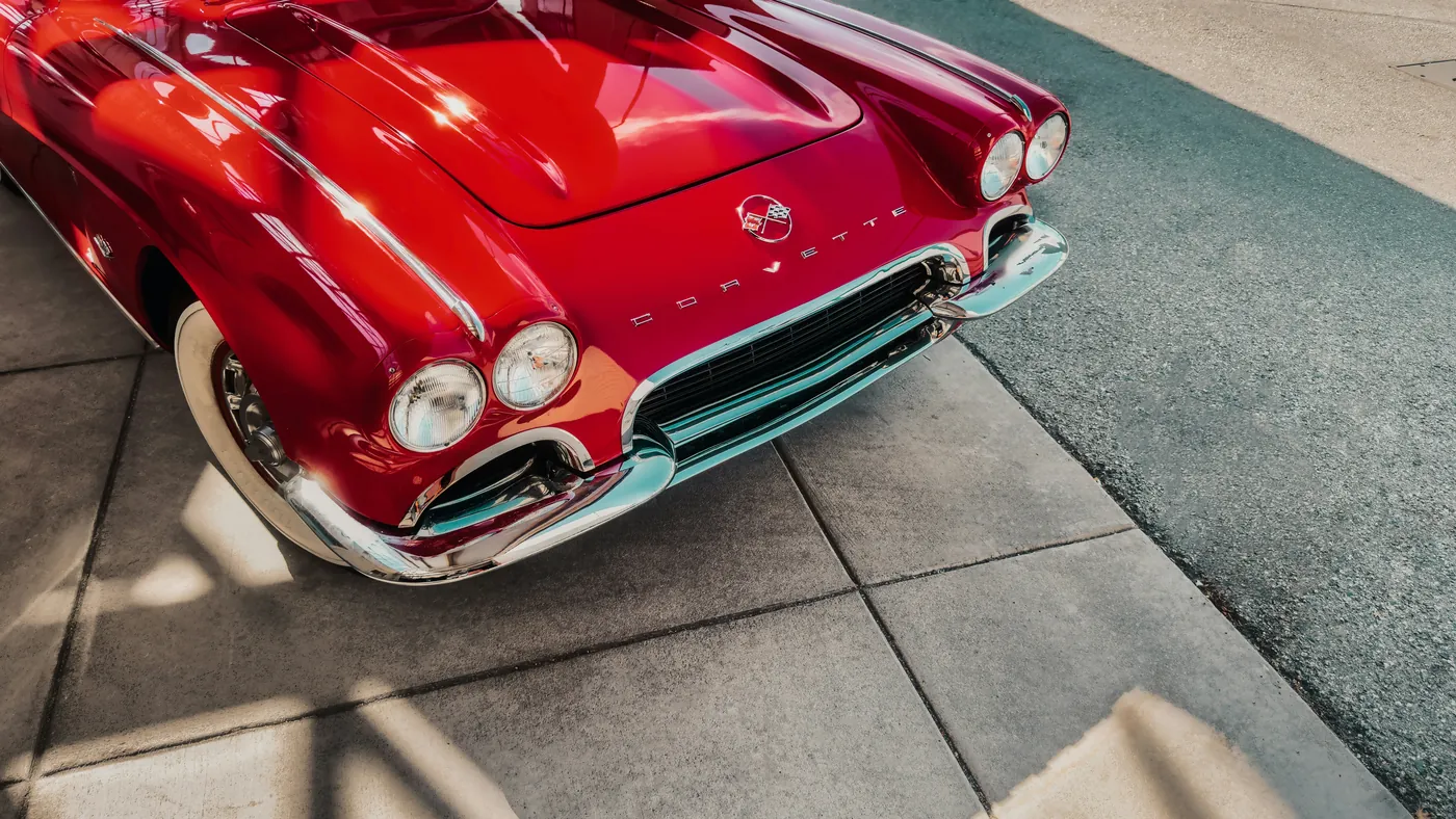 Red Chevrolet Corvette C1 traded within a club marketplace