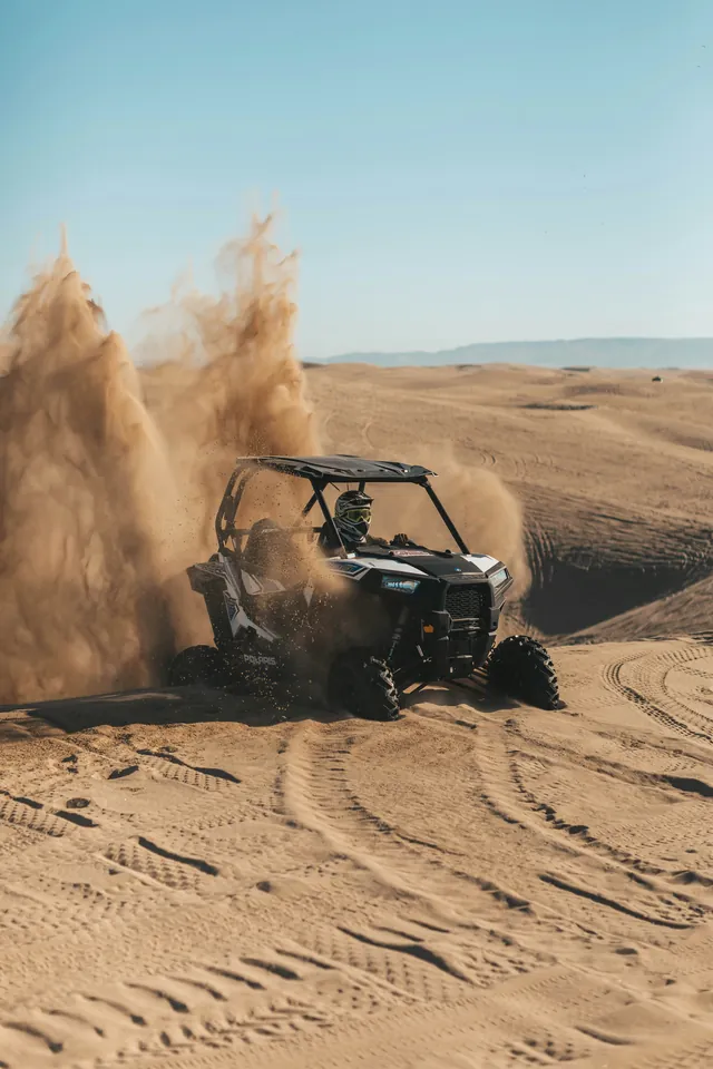 Off-road vehicle in the dunes
