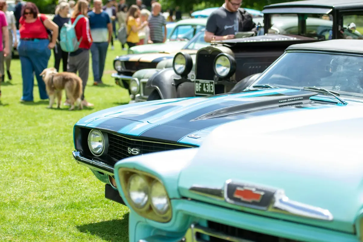 RumbleSeat enthusiasts at a classic car show