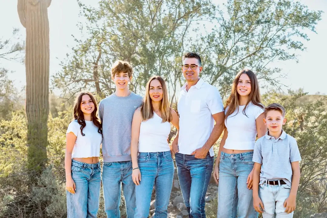 JP Hunt with his family