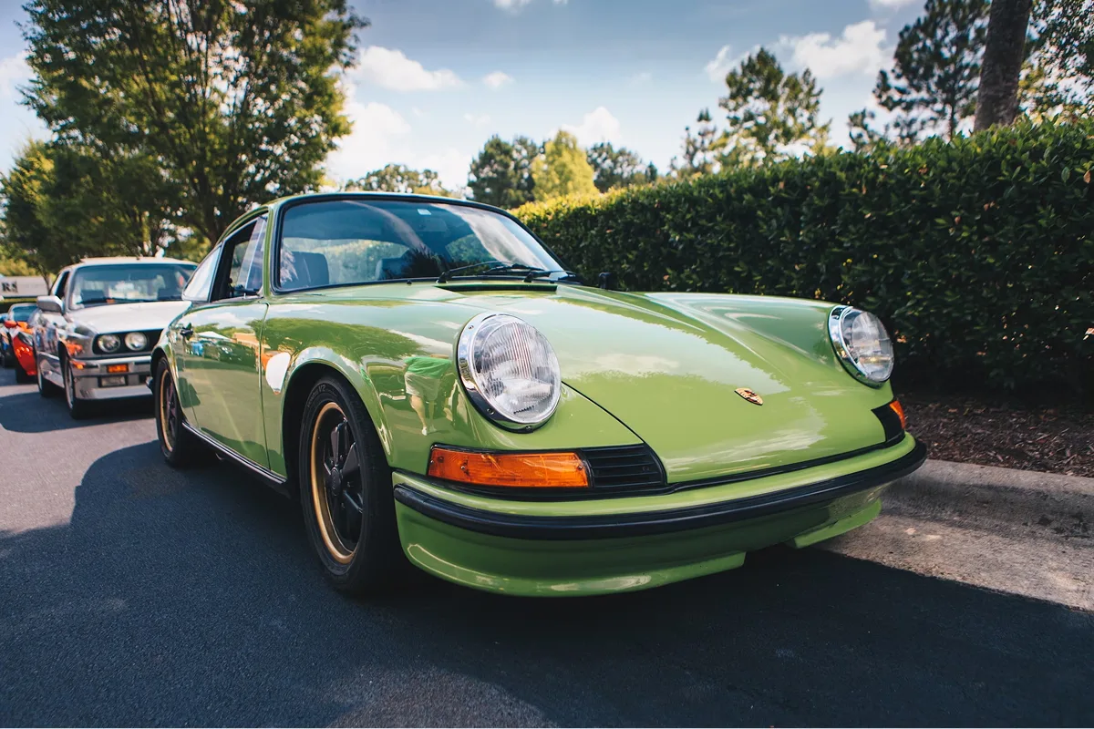 Porsche 911 classic car at a cars and coffee event