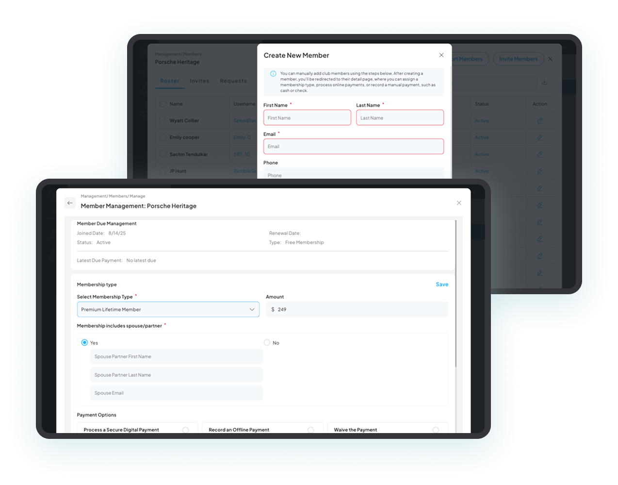 Club Member Management