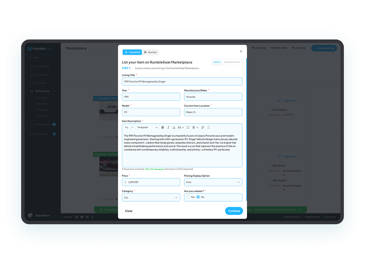 Modern Automotive Classifieds